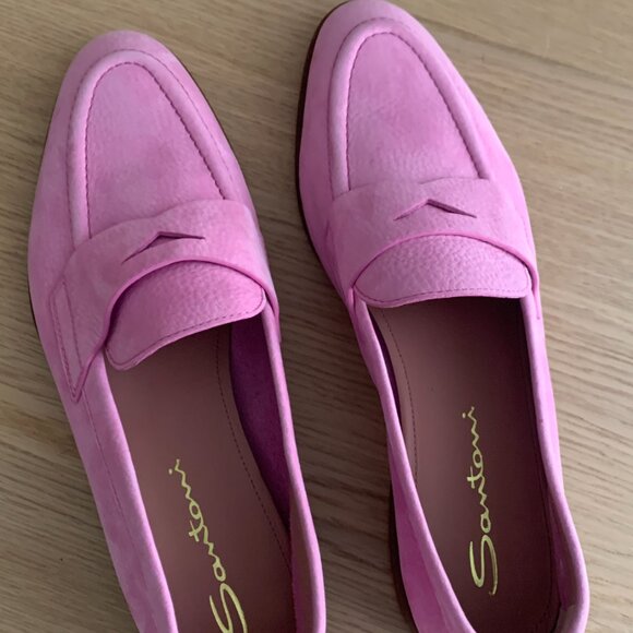 Santoni almond-toe 15mm penny loafers - Picture 6 of 10